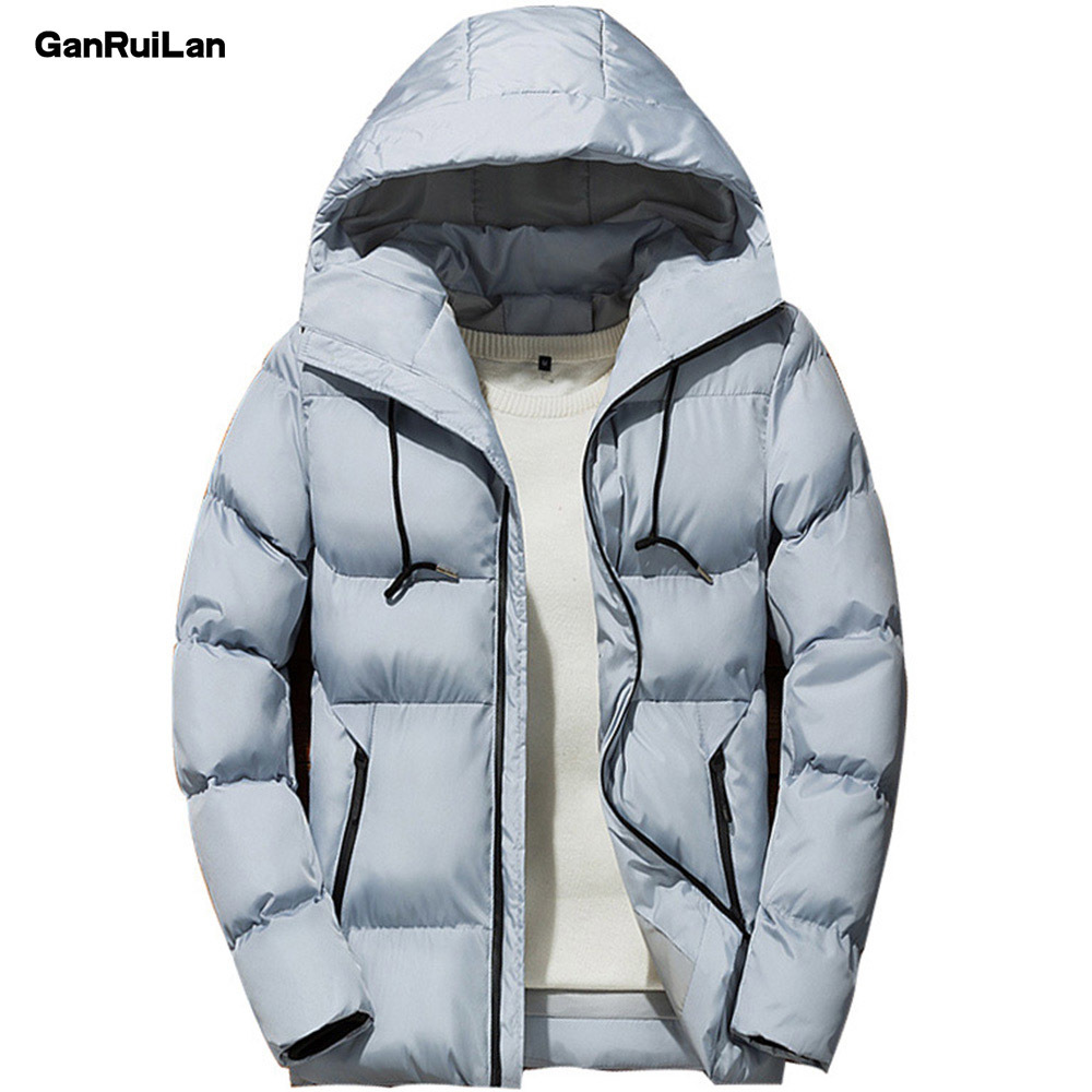 Winter Mens Jackets Casual Hooded Thick Padded Mens Jacket Coats Warm Zipper Slim Tops Outwear Plus Size 4xl JK18045 210518
