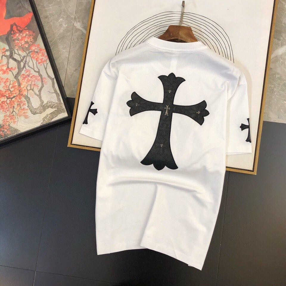 / 2021 Spring Summer Fashion Brand New Short Sleeve T-shirt Crosin Cross Leather Embroidery Unisex T-shirt, White;black
/ 2021 Spring Summer Fashion Brand New Short Sleeve T-shirt Crosin Cross Leather Embroidery Unisex T-shirt, White;black