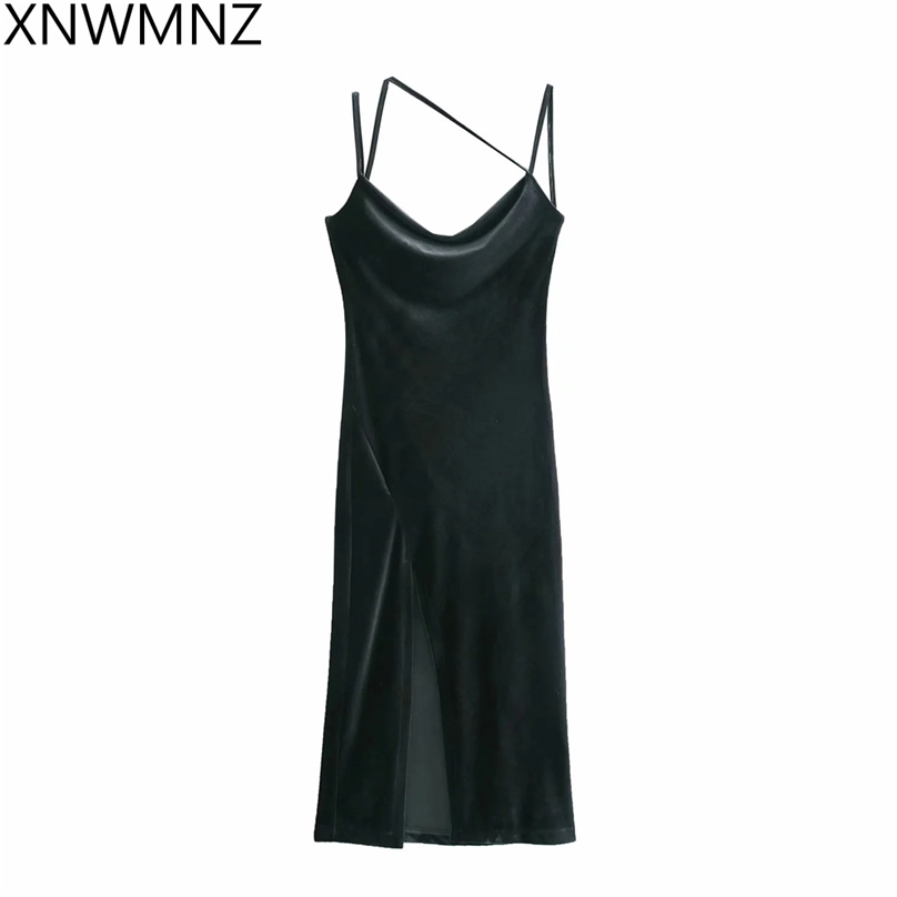 XNEMNZ woman Velvet Dress women sexy nightclub dress Women's dresses for year asymmetric straps Side slit Midi kimono 210520, Black
XNEMNZ woman Velvet Dress women sexy nightclub dress Women's dresses for year asymmetric straps Side slit Midi kimono 210520, Black