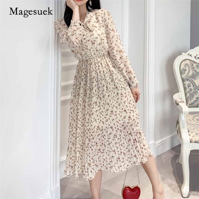 Women Autumn Floral Print Chiffon Dress Sweet Long Sleeve High Waist A-line Bow Empire Mid-Calf Pleated Vestidos 10771 210518, Black
Women Autumn Floral Print Chiffon Dress Sweet Long Sleeve High Waist A-line Bow Empire Mid-Calf Pleated Vestidos 10771 210518, Black