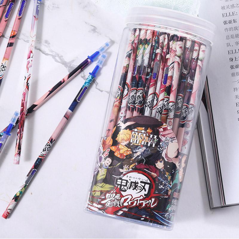 100Pcs Anime Demon Slayer Kimetsu No Yaiba Kamado Tanjirou Cute Blue/Black Ink Neutral Erasable Gel Pen Refill Kids Stationery Refills, Black;red
100Pcs Anime Demon Slayer Kimetsu No Yaiba Kamado Tanjirou Cute Blue/Black Ink Neutral Erasable Gel Pen Refill Kids Stationery Refills, Black;red