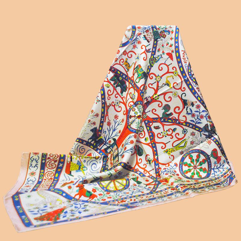 Scarves HuaJun 2 Store|| Little Women's Accessories "Peuple Du Vent Shawl" 90 Silk Square Scarf Twill Inkjet Handmade Curling
Scarves HuaJun 2 Store|| Little Women's Accessories "Peuple Du Vent Shawl" 90 Silk Square Scarf Twill Inkjet Handmade Curling