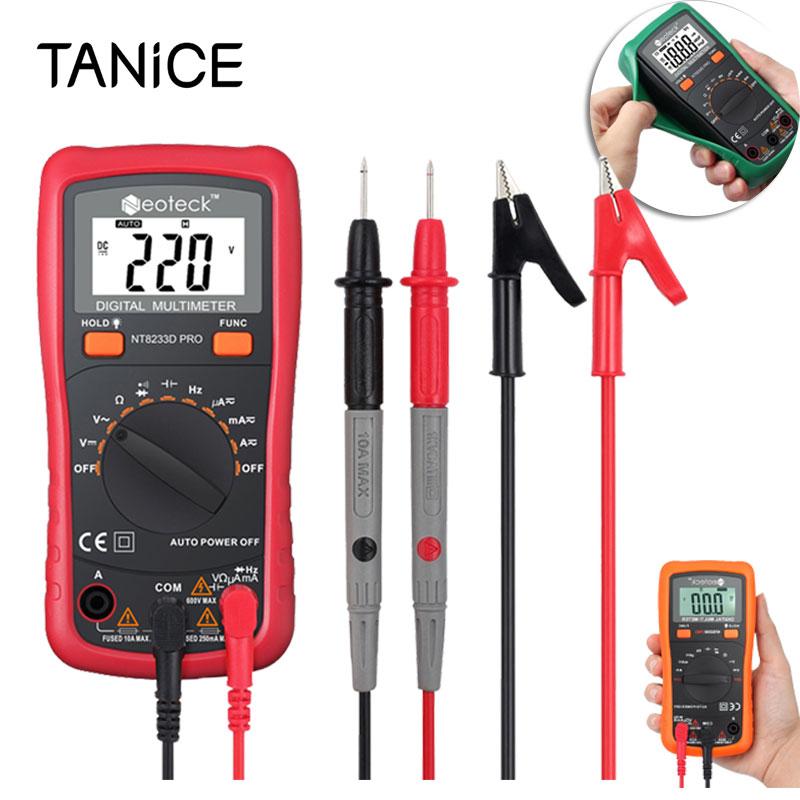 Multimeters TANiCE NT8233D PRO Digital Multimeter With Test Lead Banana Plug Alligator Clip Cable 2000 Counts AC Current Voltage Resistance
Multimeters TANiCE NT8233D PRO Digital Multimeter With Test Lead Banana Plug Alligator Clip Cable 2000 Counts AC Current Voltage Resistance