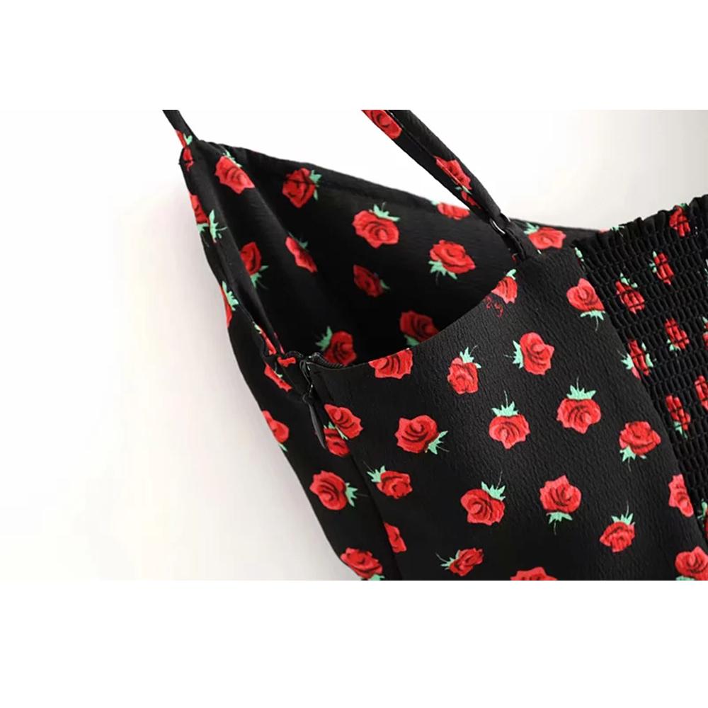 20212021 vintage chiffon floral boho dress women backless midi dress summer elegant black beach party dress korean vestidos, Black;gray
20212021 vintage chiffon floral boho dress women backless midi dress summer elegant black beach party dress korean vestidos, Black;gray