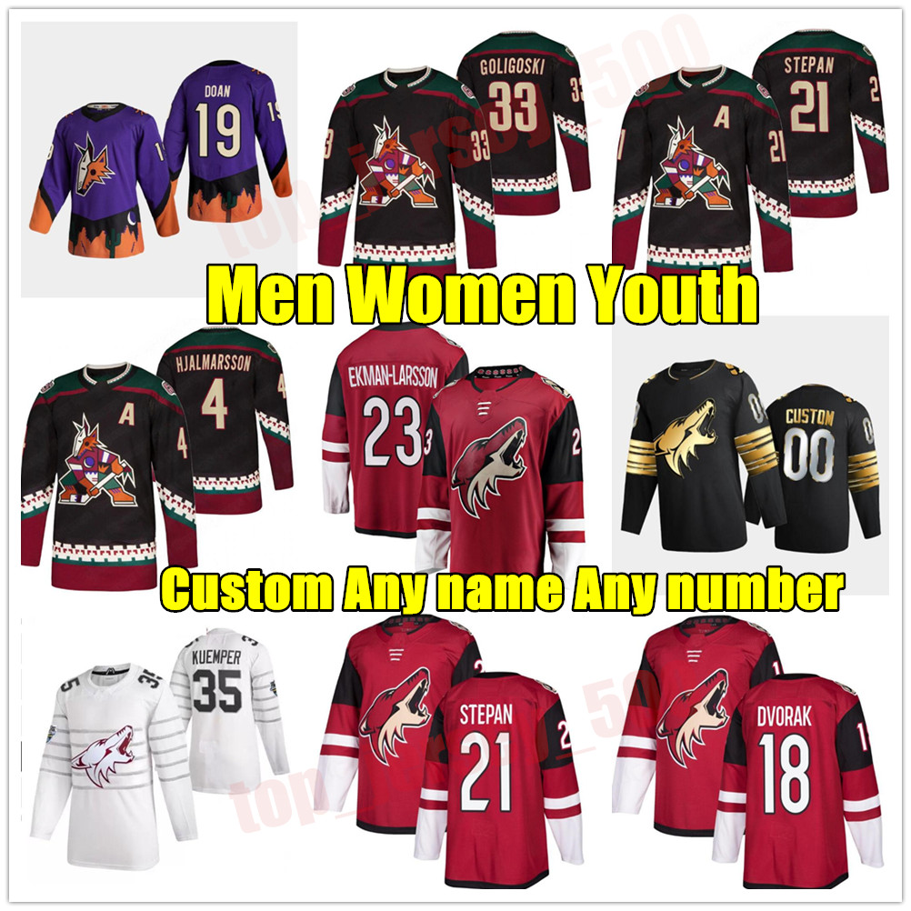 Arizona Coyotes 2021 Reverse Retro Hockey Jerseys 13 Vinnie Hinostroza Jersey 55 Jason Demers Lawson Crouse Kyle Capobianco Custom Stitched, As shown in illustration
Arizona Coyotes 2021 Reverse Retro Hockey Jerseys 13 Vinnie Hinostroza Jersey 55 Jason Demers Lawson Crouse Kyle Capobianco Custom Stitched, As shown in illustration