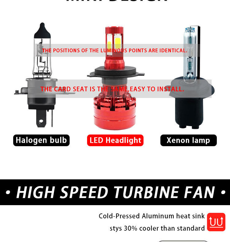 X9 COB LED Headlight Car Spotlight H4 H7 9005 9006 9007 H13 H16 8000LM Lamp Universal Auto Bulbs