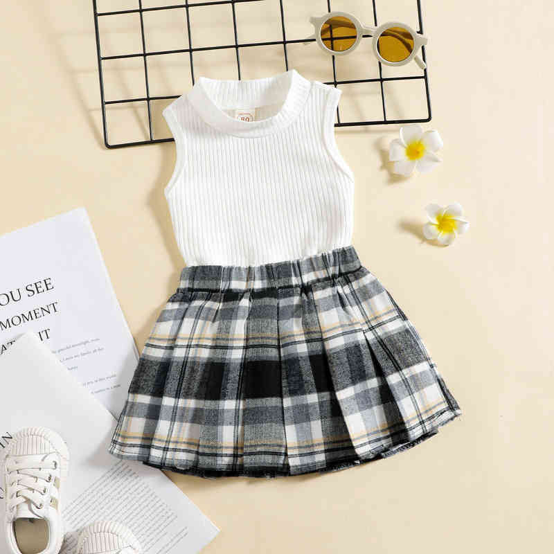 Fashion Children Kids Girls Summer Clothing Sets Floral Print Off Shoulder T-shirts Tops+Skirt Outfits spring set Y220310