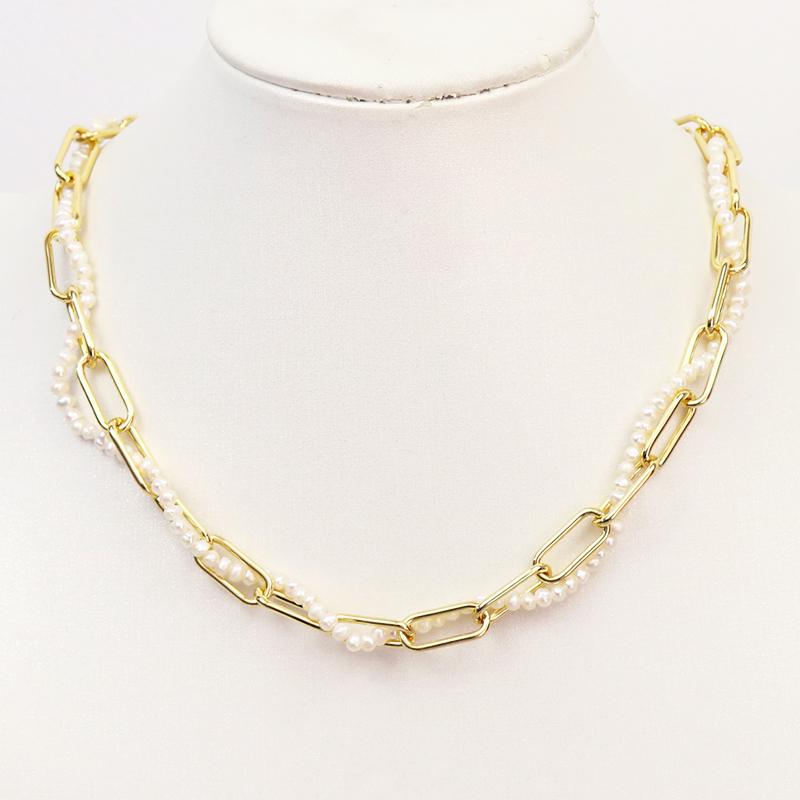 Chains 5 Strands Tiny Fresh Pearls Wind Necklace Handmade Strand Pendant Fashion Jewelry Women 9843, Silver
Chains 5 Strands Tiny Fresh Pearls Wind Necklace Handmade Strand Pendant Fashion Jewelry Women 9843, Silver