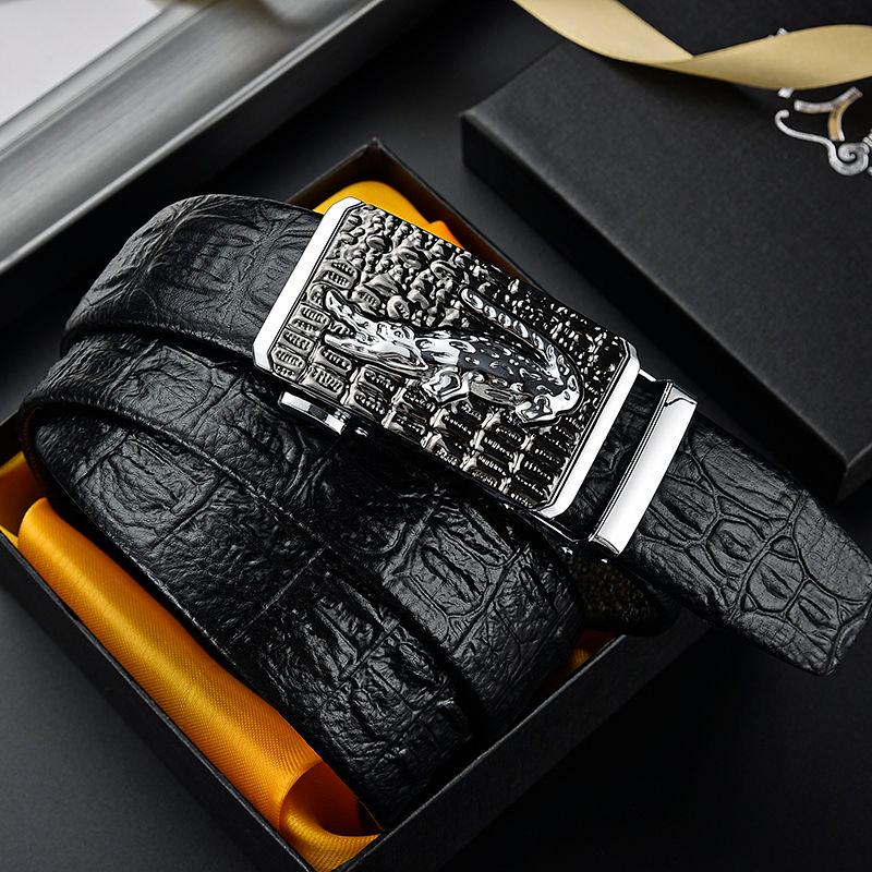 Belts Men Luxury Automatic Buckle Crocodile Pattern Genuine Leather Fashion For Work Jeans Strap, Black;brown
Belts Men Luxury Automatic Buckle Crocodile Pattern Genuine Leather Fashion For Work Jeans Strap, Black;brown