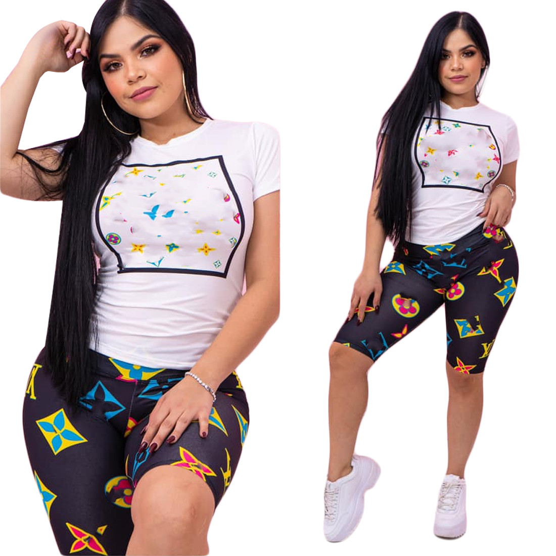 Free Ship Women Fashion Print Round Neck T-shirt and Pants Two Piece Set Short Sleeve Tracksuit Outfits XXL, Pink
Free Ship Women Fashion Print Round Neck T-shirt and Pants Two Piece Set Short Sleeve Tracksuit Outfits XXL, Pink