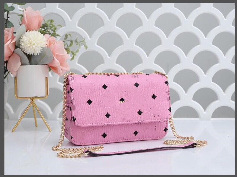 Classic smooth leather handbag quality wallet famous designer luxury gold chain silver chain female aslant package