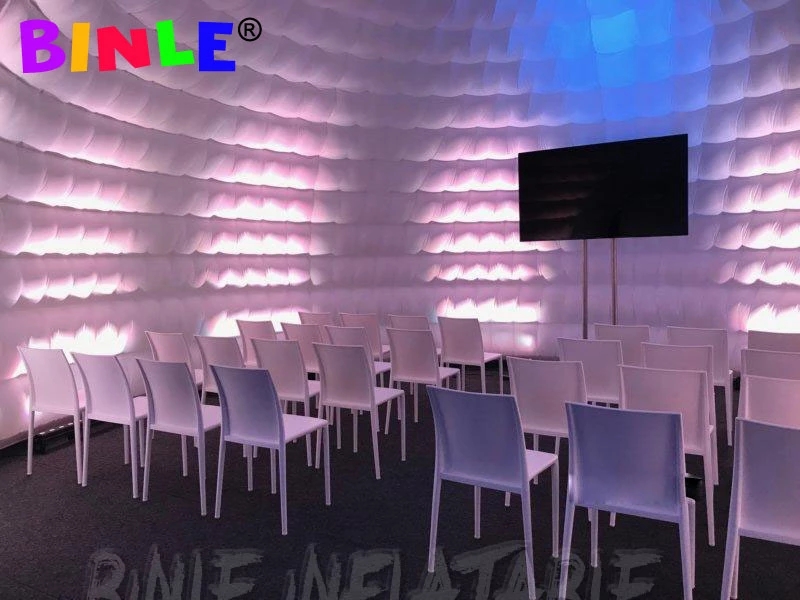 custom made 8m giant igloo dome inflatable tent with led and blower for outdoor parties or events