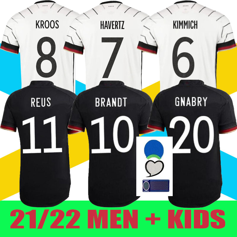 20/21 2021 Germany Soccer Jerseys Gundogan GNABRY WERNER KROOS 20 21 KIMMICH maillot de foot football Sane Goretzka CAN HAVERTZ Muller MEN + KIDS, 2020 home + patch
20/21 2021 Germany Soccer Jerseys Gundogan GNABRY WERNER KROOS 20 21 KIMMICH maillot de foot football Sane Goretzka CAN HAVERTZ Muller MEN + KIDS, 2020 home + patch
