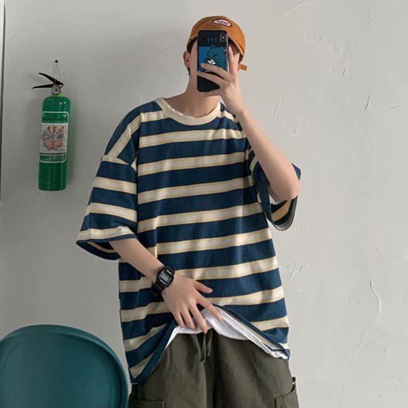 Men's T-Shirts Hit Color Stripe Short Sleeve Men Tshirt Summer 3xl Oversized Couple Clothes Woman Vintage Chic Hip Hop Punk Japanese Streetw
Men's T-Shirts Hit Color Stripe Short Sleeve Men Tshirt Summer 3xl Oversized Couple Clothes Woman Vintage Chic Hip Hop Punk Japanese Streetw