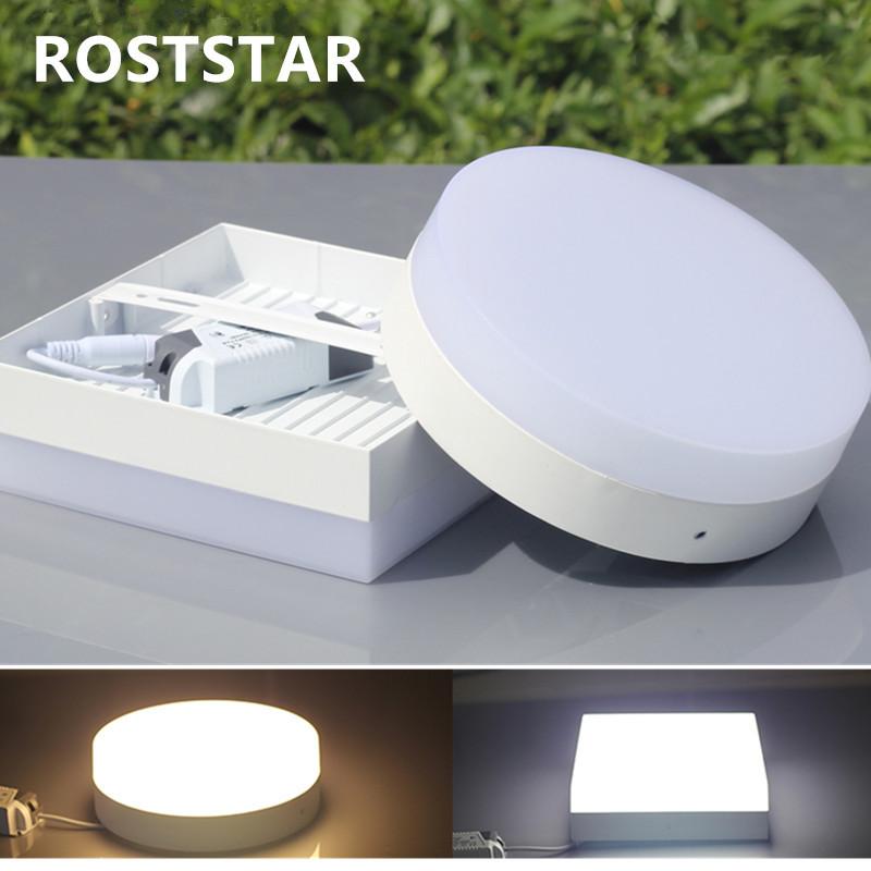 Surface Mounted LED Panel Light Bulb Round Square 6w 12w 18w 24w Ceiling Lamp Lights Downlight AC110v-220V
Surface Mounted LED Panel Light Bulb Round Square 6w 12w 18w 24w Ceiling Lamp Lights Downlight AC110v-220V