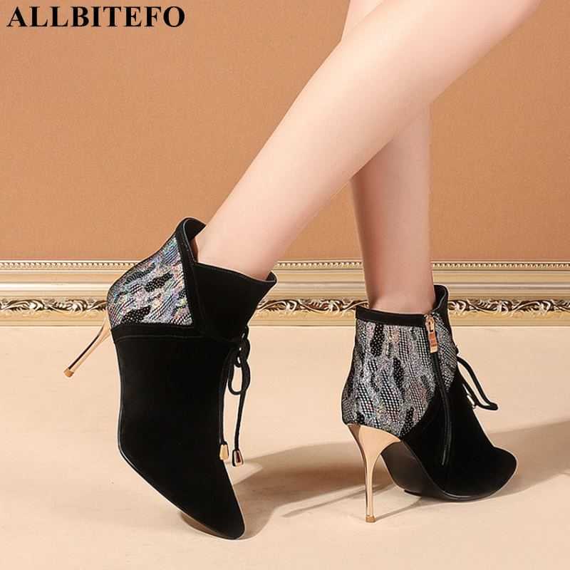 ALLBITEFO golden heel soft sheepskin genuine leather women boots motocycle boots high heels women ankle boots high heel shoes 210611, As picture
ALLBITEFO golden heel soft sheepskin genuine leather women boots motocycle boots high heels women ankle boots high heel shoes 210611, As picture