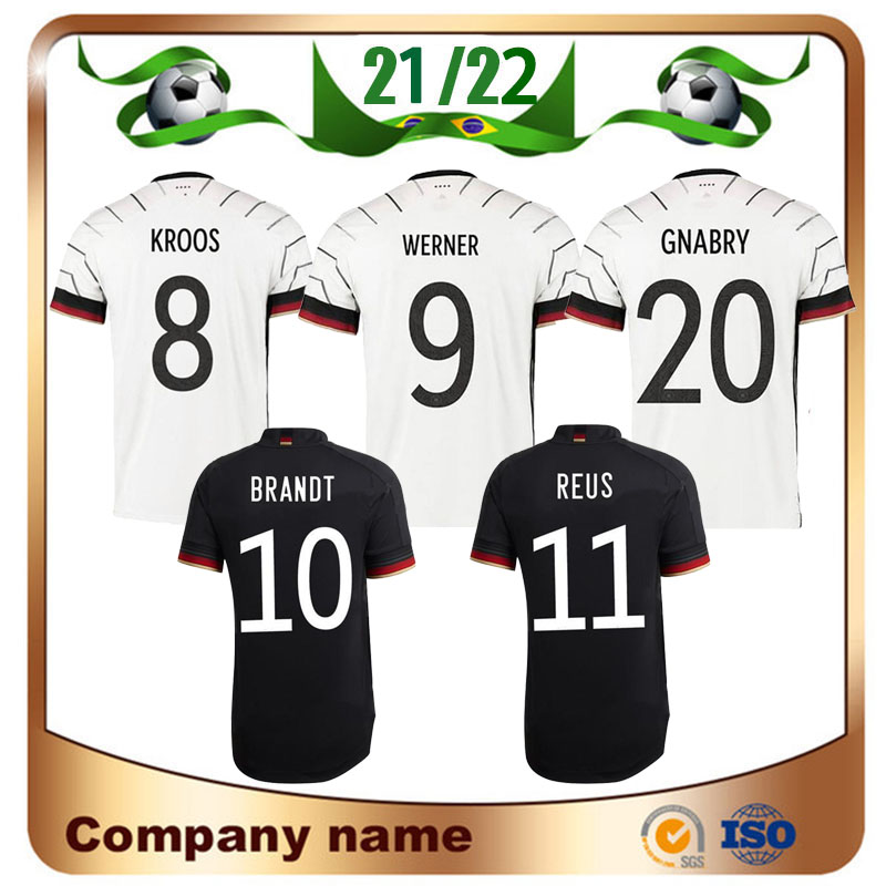 Germany 20/21 European GNABRY KROOS Soccer Jersey 2021 Home WERNER BRANDT SANE KIMMICH Shirt national team Away Football Uniforms
Germany 20/21 European GNABRY KROOS Soccer Jersey 2021 Home WERNER BRANDT SANE KIMMICH Shirt national team Away Football Uniforms