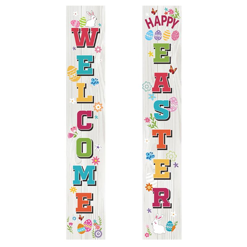Party Decoration 1 Pair Easter Couplets Decors Festive Door Curtains (Assorted Color)
Party Decoration 1 Pair Easter Couplets Decors Festive Door Curtains (Assorted Color)