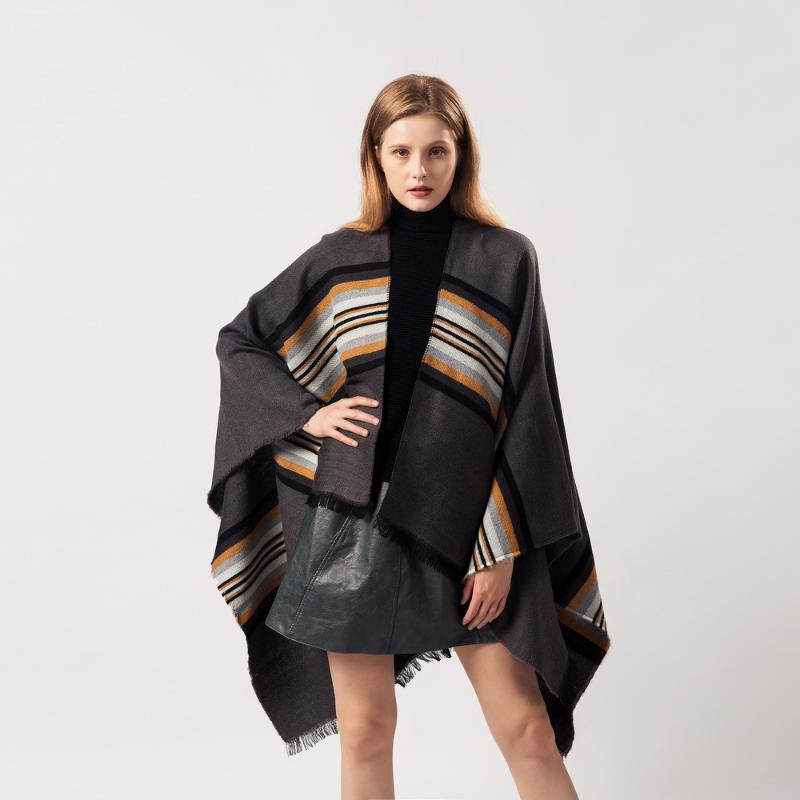 Scarves 2021 Oversize Winter Women Cashmere Ponchos And Capes Female Fashion Pashmina Ladies Knit Shawl Cape Blanket Stoles 
Scarves 2021 Oversize Winter Women Cashmere Ponchos And Capes Female Fashion Pashmina Ladies Knit Shawl Cape Blanket Stoles