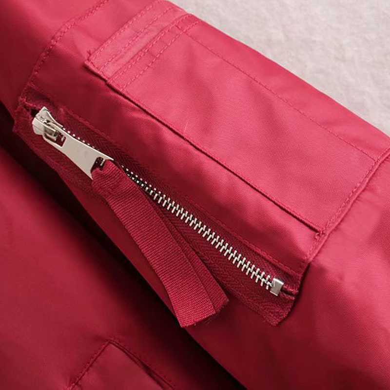 Women's Round Neck Long Sleeve Pilot Baseball Uniform Korean Style Simple Zipper Motorcycle Fashion Chic Female Jacket Coat 210507