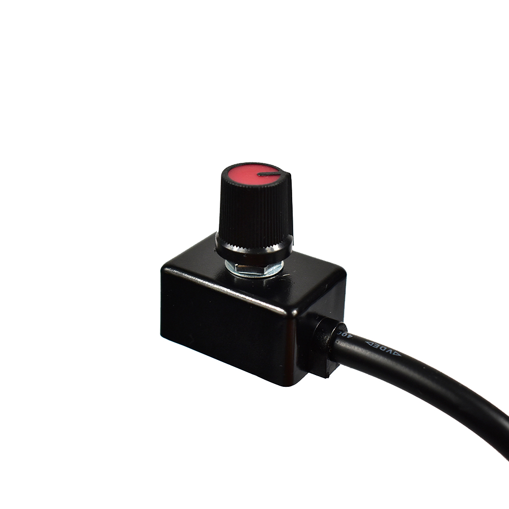 Anti-interferece Light Dimmer Knob Switch Slim Brightness Regulator Hole Mounting for Dimmable 0-10V 1-10V Driver Growing Lamp