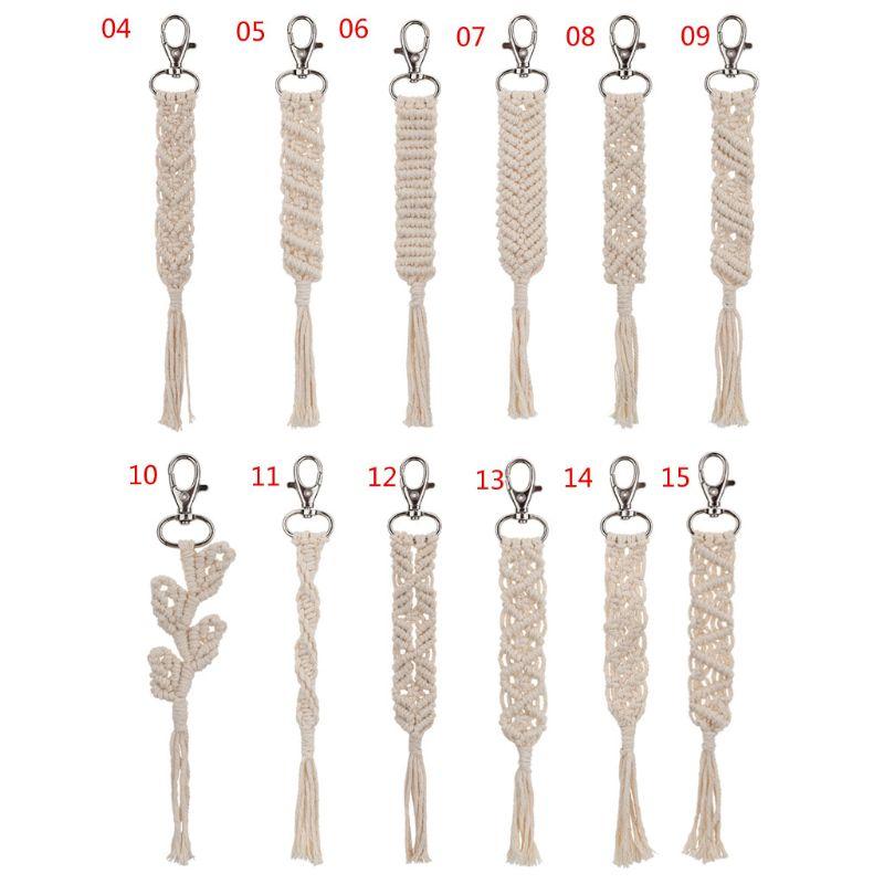 Keychains Crochet Shape Macrame Keychain Tassel Key Chain Handmade Boyfriend Gift Girl Cute Bag Charm Ring
Keychains Crochet Shape Macrame Keychain Tassel Key Chain Handmade Boyfriend Gift Girl Cute Bag Charm Ring