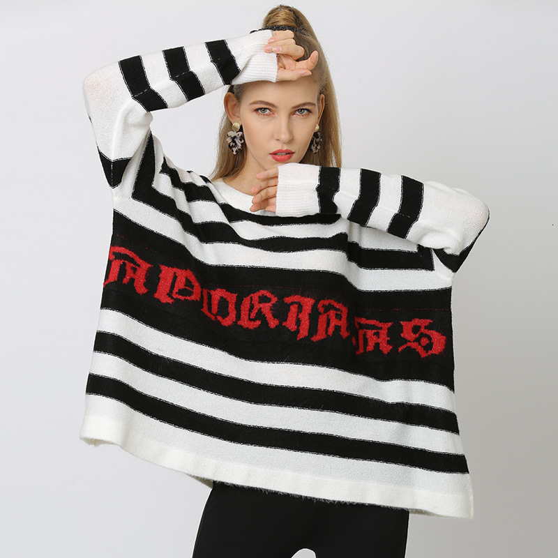 women's jackets european and american female sweater winter, loose letters, big mm, striped utp6, Black;brown
women's jackets european and american female sweater winter, loose letters, big mm, striped utp6, Black;brown