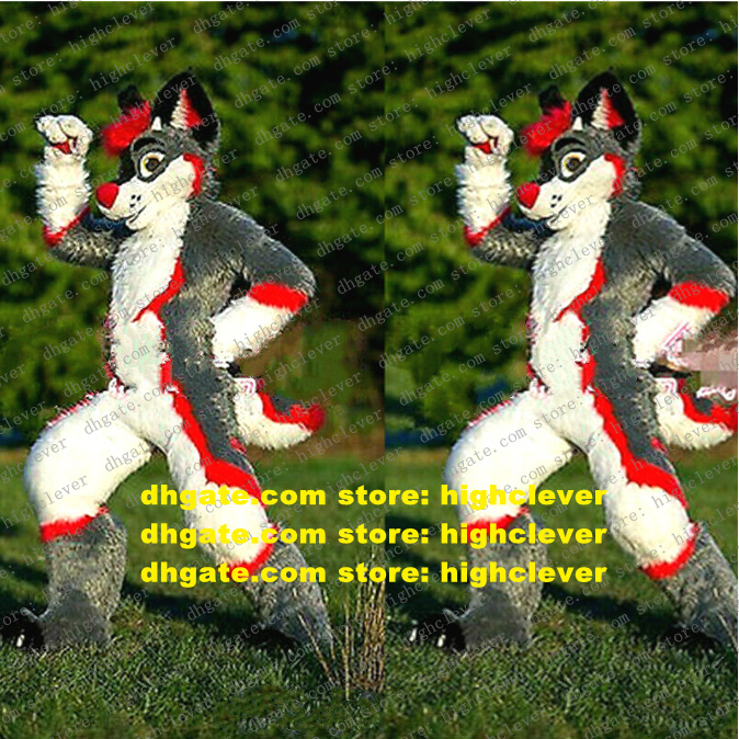 Grey Long Fur Furry Husky Dog Fox Wolf Fursuit Mascot Costume Adult Cartoon Character Suit Carnival Fiesta Anime Costumes zz7582, Red;yellow
Grey Long Fur Furry Husky Dog Fox Wolf Fursuit Mascot Costume Adult Cartoon Character Suit Carnival Fiesta Anime Costumes zz7582, Red;yellow