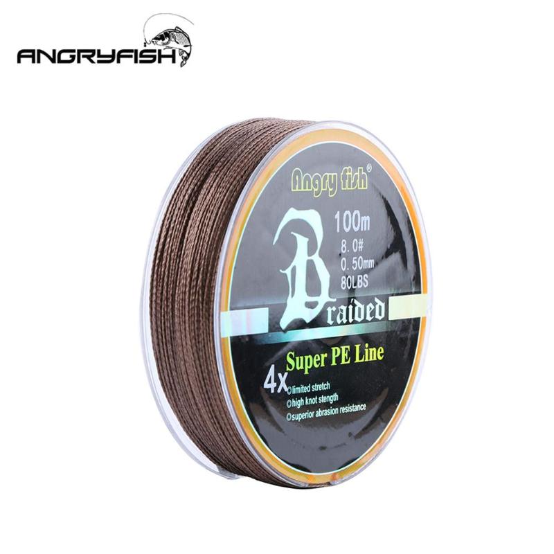 Fishing Line 100m 4 Strands PE Braided Wire Super Strong Multifilament Smooth 10LB-80LB Brown On For Carp Braid
Fishing Line 100m 4 Strands PE Braided Wire Super Strong Multifilament Smooth 10LB-80LB Brown On For Carp Braid