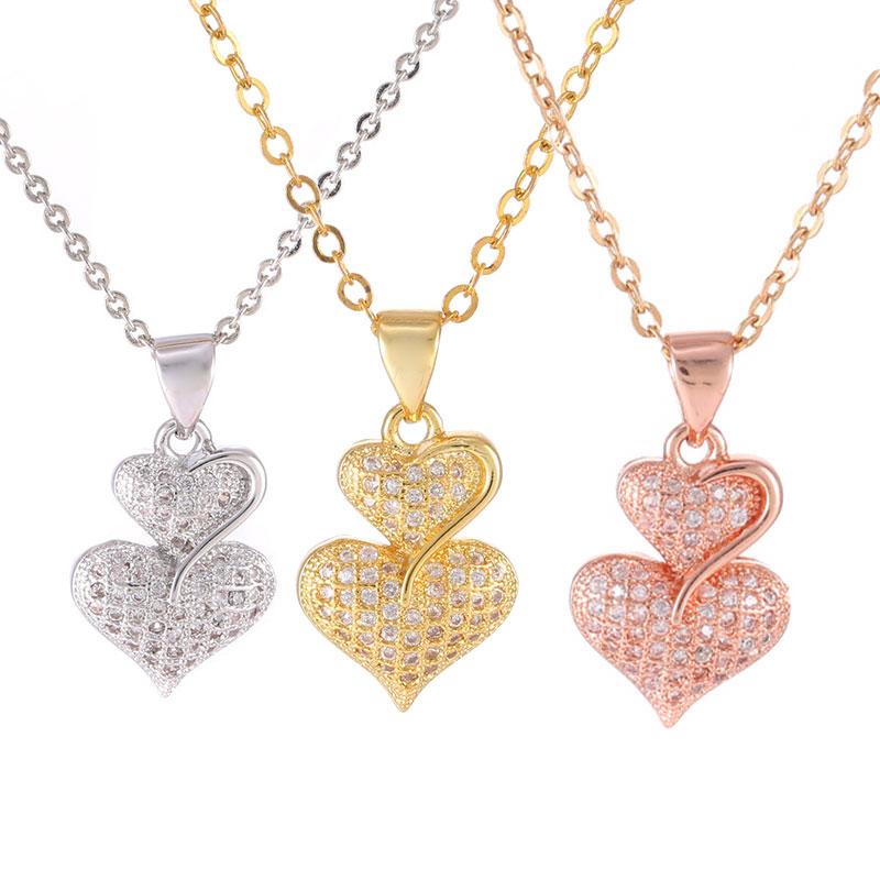 Pendant Necklaces Luxury Jewellery Handmade Heart To Jewelry Couple Gift Copper Micro-inlaid Zircon Bijoux Femme Necklace For Women, Silver
Pendant Necklaces Luxury Jewellery Handmade Heart To Jewelry Couple Gift Copper Micro-inlaid Zircon Bijoux Femme Necklace For Women, Silver