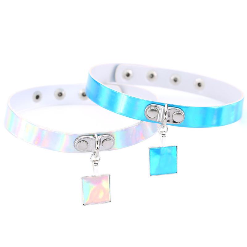 Chokers Sexy Slave Sub Bondage Collar Fetish Choker Punk Gothic Rock Geometric Pendant Laser Leather Necklace Women Party Accessory
Chokers Sexy Slave Sub Bondage Collar Fetish Choker Punk Gothic Rock Geometric Pendant Laser Leather Necklace Women Party Accessory