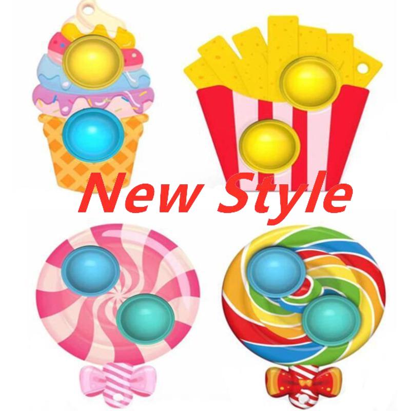 Lollipop Ice Cream Chips Food Poo-its Key Ring Sensory Push Pop Bubble Poppers Finger Puzzle Toys Rainbow Keychain Novel Bag Charms Kids Early Leaning G704SCP
Lollipop Ice Cream Chips Food Poo-its Key Ring Sensory Push Pop Bubble Poppers Finger Puzzle Toys Rainbow Keychain Novel Bag Charms Kids Early Leaning G704SCP
