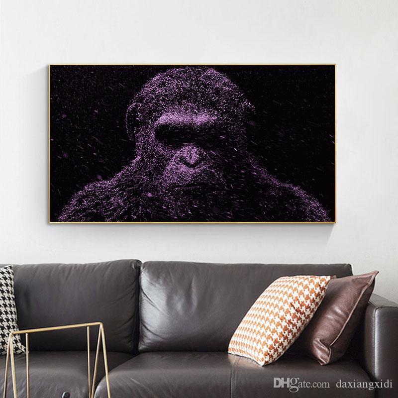 Modern Animal Wall Art Decor Canvas Painting Purple orangutan Poster Print Wall Art for Living Room Home Decor (No Frame)
Modern Animal Wall Art Decor Canvas Painting Purple orangutan Poster Print Wall Art for Living Room Home Decor (No Frame)