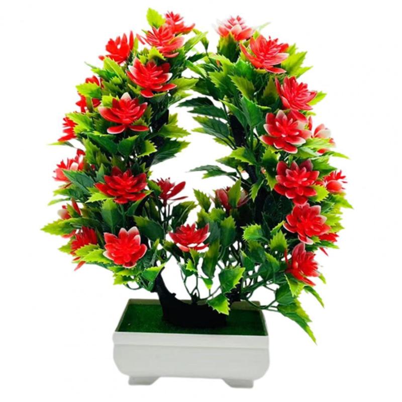 Decorative Flowers & Wreaths Chic Faux Potted Plant Eco-friendly Non-fading Fake Bonsai No Watering Simulation Plants
Decorative Flowers & Wreaths Chic Faux Potted Plant Eco-friendly Non-fading Fake Bonsai No Watering Simulation Plants