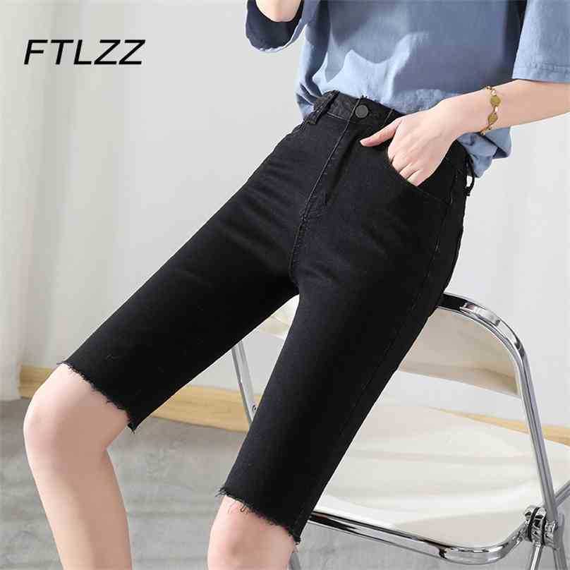 Woman Biker Pants Ripped Jeans for Women High Waist Streetwear Black Denim Shorts Pencil 210525, Vintage blue
Woman Biker Pants Ripped Jeans for Women High Waist Streetwear Black Denim Shorts Pencil 210525, Vintage blue