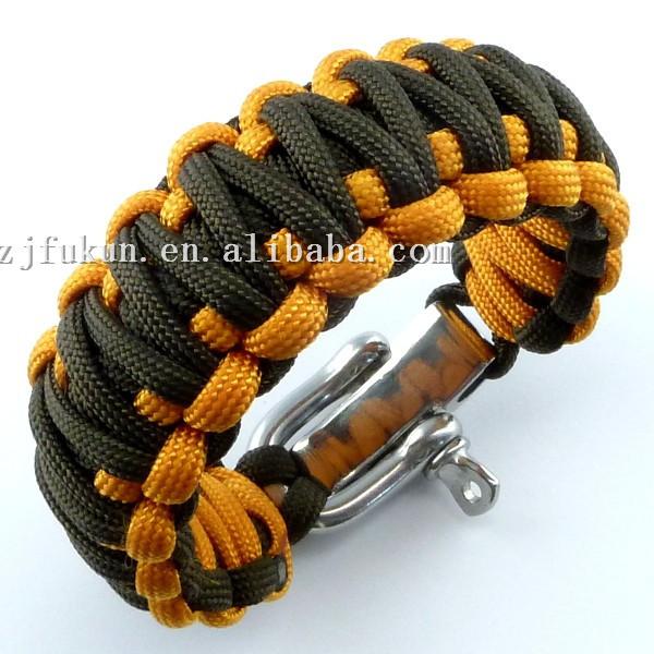 Tennis Adjustable Zinc Alloy Shackle Handmade Weaving 550 Survival Paracord Bracelet
Tennis Adjustable Zinc Alloy Shackle Handmade Weaving 550 Survival Paracord Bracelet