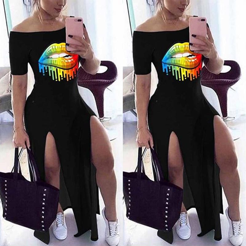 Casual Dresses Umeko Sexy Lip Print Off The Shoulder Slash Neck Y2k Maxi Dress Fashion Women Short Sleeve Bodycon Large Size Elegant, Gray
Casual Dresses Umeko Sexy Lip Print Off The Shoulder Slash Neck Y2k Maxi Dress Fashion Women Short Sleeve Bodycon Large Size Elegant, Gray