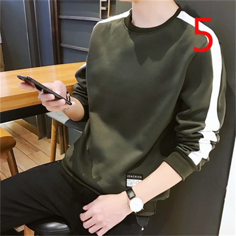 Long-sleeved t-shirt men's cotton autumn men's shirt inside men's autumn clothes Slim 210623
