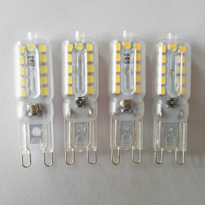 10pcs Dimmable LED G9 Light 14LEDs 22LEDs 220V Bulb SMD 2835 Spotlight Replace 5W 8W Compact Fluorescent Lamp For Chandelier D2.0