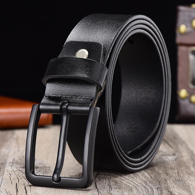Belts Cowskin Fashion Men's Belt For Jeans Genuine Leather Men Trouser Waist Male Luxury Designer Black Pin Squre Buckle
Belts Cowskin Fashion Men's Belt For Jeans Genuine Leather Men Trouser Waist Male Luxury Designer Black Pin Squre Buckle
