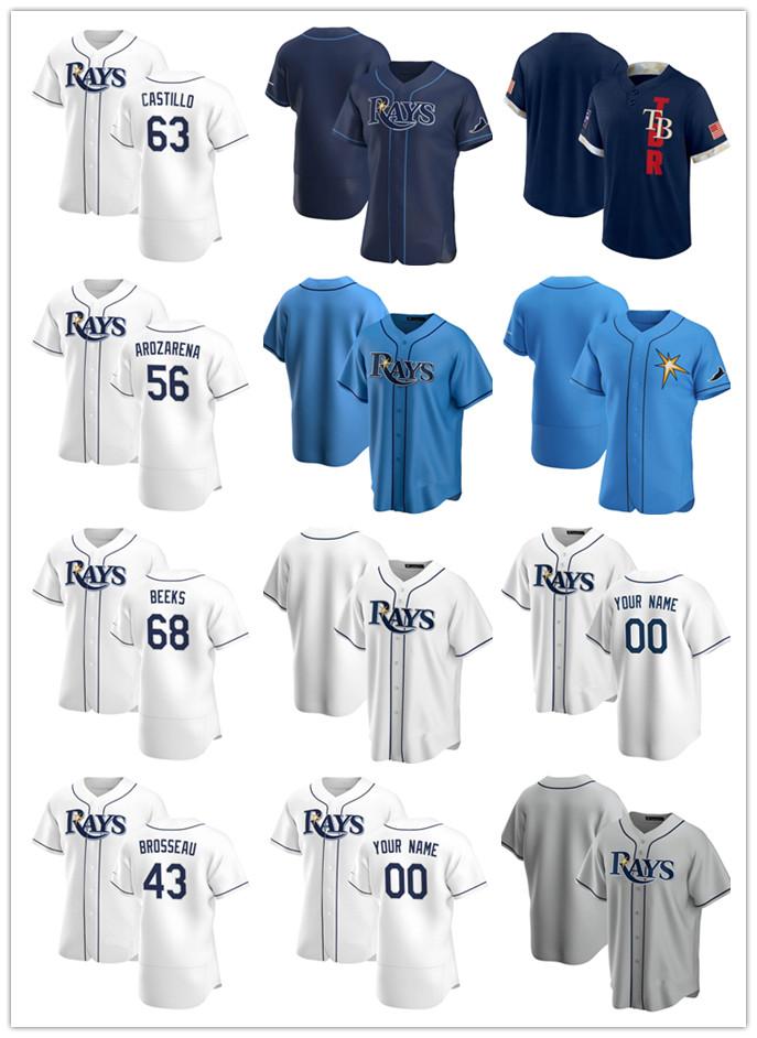 Custom Jersey Mens TampaBayRays56 Randy Arozarena 43 Mike Brosseau 63 Diego Castillo 68 Jalen Beeks Baseball Jerseys, Color
Custom Jersey Mens TampaBayRays56 Randy Arozarena 43 Mike Brosseau 63 Diego Castillo 68 Jalen Beeks Baseball Jerseys, Color