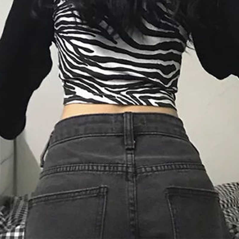 Women Jeans Vintage Adjustable High Waist BF Oversize Wide Leg Trousers Summer Baggy Allmatch Streetwear Retro Chic 210922
