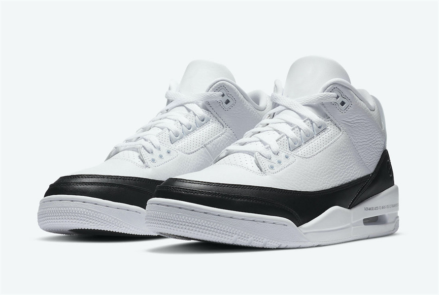 Mens 3 Fragment Basketball Shoes White Black Jumpman III Designer Sports Sneakers Size US7-13 With Shoebox