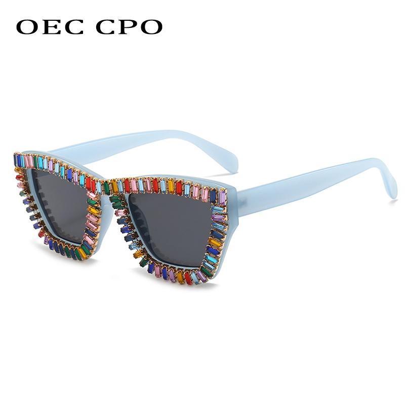 Sunglasses OEC CPO Fashion Rhinestones Women Elegant Crystal Square Sun Glasses Female Diamond Eyewear UV400 Brand Designer, White;black
Sunglasses OEC CPO Fashion Rhinestones Women Elegant Crystal Square Sun Glasses Female Diamond Eyewear UV400 Brand Designer, White;black