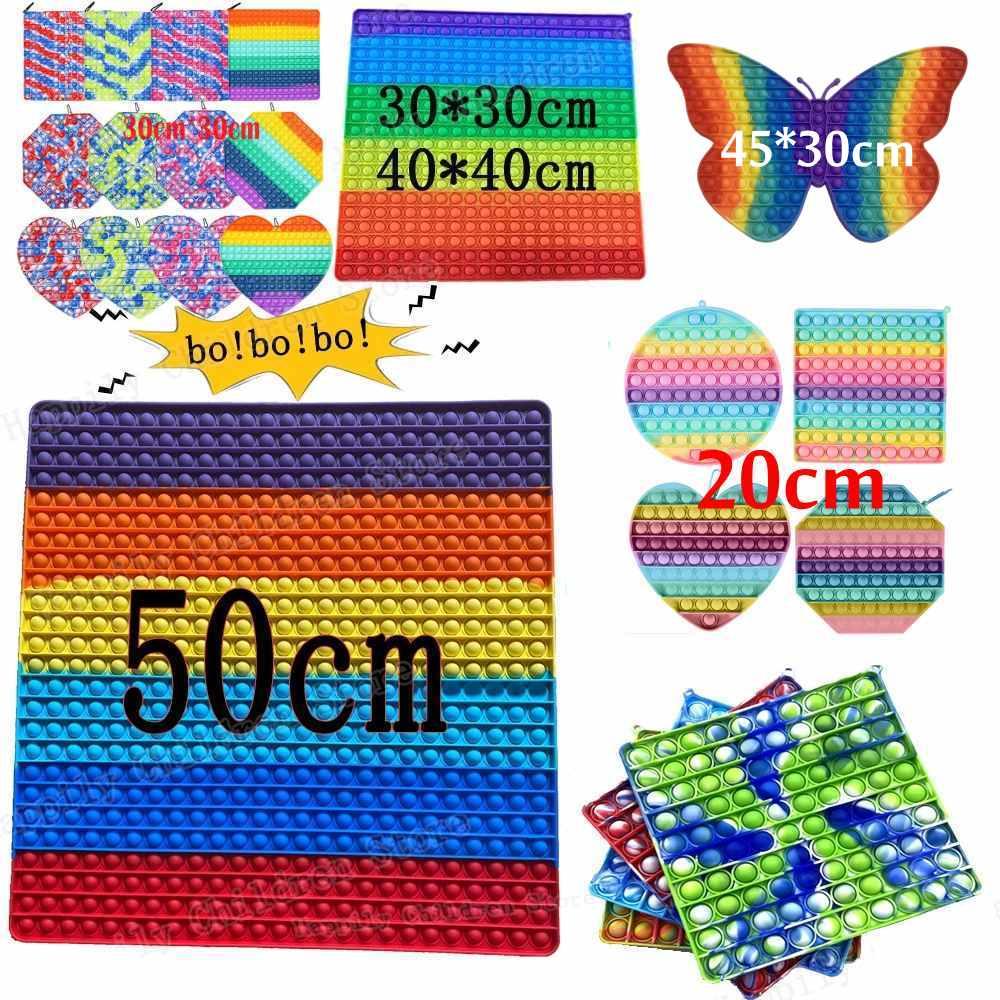 20/30/40/50CM!!! Super Big Size Push Bubble Fidget Toys Autism Needs Squishy Stress Reliever Rainbow Adult Kid Funny Anti-stress Party
20/30/40/50CM!!! Super Big Size Push Bubble Fidget Toys Autism Needs Squishy Stress Reliever Rainbow Adult Kid Funny Anti-stress Party