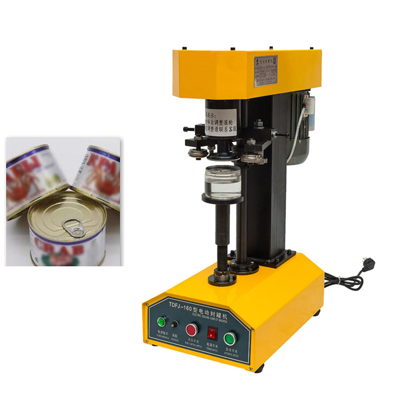 Semi-Automatic Tin Can Sealing Machine PET Plastic Canning Capping Machine Paper Aluminum Cans Sealer