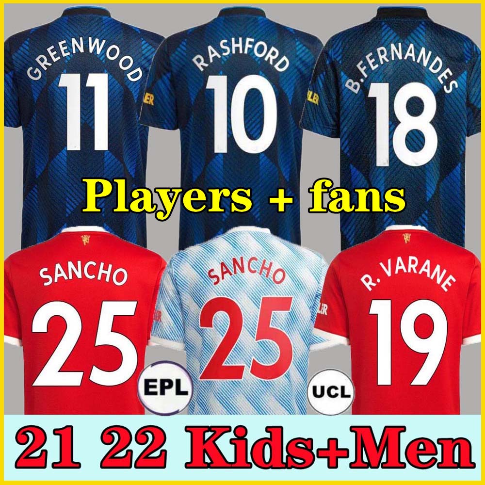 FANS Player 21 22 SANCHO RASHFORD jerseys 2021 2022 MANCHESter POGBA CAVANI VARANE SHAW B. FERNANDES LINGARD UNITED GREENWOOD UTD soccer football shirt man kids kit, 21 22 3rd kids size:
FANS Player 21 22 SANCHO RASHFORD jerseys 2021 2022 MANCHESter POGBA CAVANI VARANE SHAW B. FERNANDES LINGARD UNITED GREENWOOD UTD soccer football shirt man kids kit, 21 22 3rd kids size: