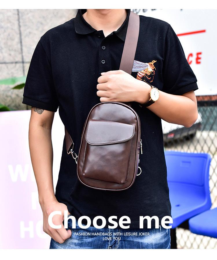 Waist Bags Chest Pack Men's Style Men PU Leather Casual Shoulder Bag Fashion & Sports Female Knapsack, Black
Waist Bags Chest Pack Men's Style Men PU Leather Casual Shoulder Bag Fashion & Sports Female Knapsack, Black