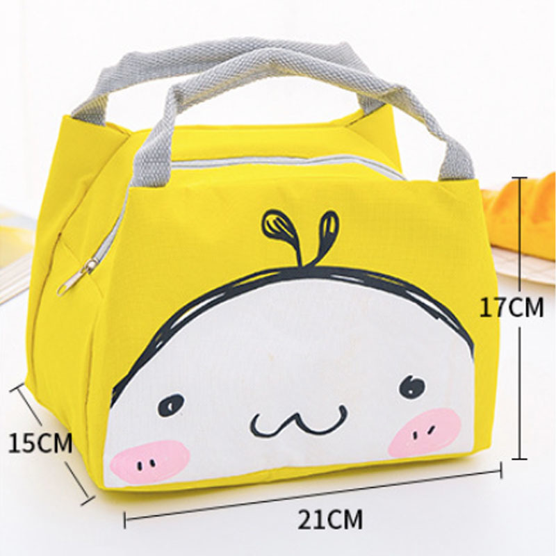 Insulated Cooler Bags Portable Women Kids Lunchbox Cartoon Animal Picnic Supplies Lunch Bag 1PC Lunch Box Tote