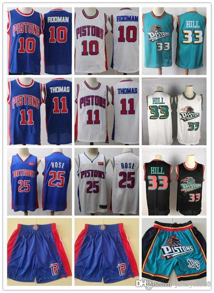 Mens Throwback Grant 33 Hill Isiah 11 Thomas Dennis 10 Rodman blue white Basketball Shorts Basketball Jerseys, Black;red
Mens Throwback Grant 33 Hill Isiah 11 Thomas Dennis 10 Rodman blue white Basketball Shorts Basketball Jerseys, Black;red
